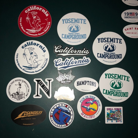 25 RANDOM BRANDY MELVILLE STICKERS - Picture 4 of 5